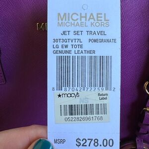 Pomegranate Michael Kors Tote - Like New, Has Original Tag